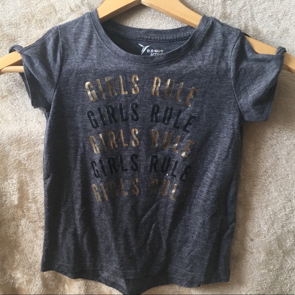 Old Navy Grey “Girls Rule” Shirt